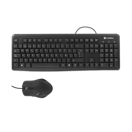 COOLBOX KIT TECLADO + RATON USB CON CABLE