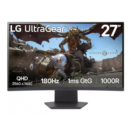 MONITOR LG 27GS60QC-B 27" QHD 5MS NEGRO HDMI X2 DP GAMING