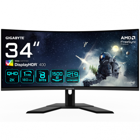 MONITOR GAMING GIGABYTE G34WQCP 34" 3440X1440 VA 1500R