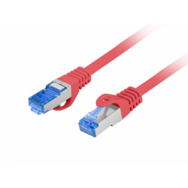 CABLE RED LANBERG LATIGUILLO CAT.6A S/FTP LSZH CCA 0.25M ROJO FLUKE PASSED