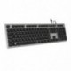 TECLADO SUBBLIM WIRED ERGO KEYS SILENT FLAT HQ USB GREY