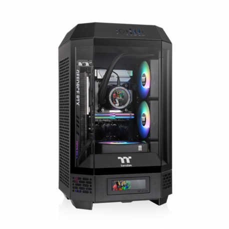 CAJA THERMALTAKE MINI-ITX TOWER 250 2XVENT 120MM SN FUENTE NEGRO