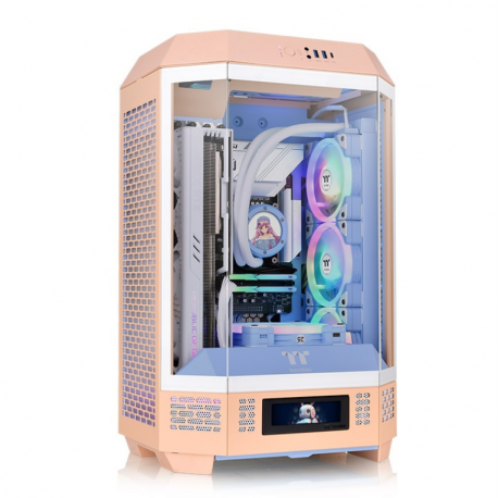 CAJA THERMALTAKE THE TOWER T300 M-ATX 2XUSB 3.0 SN FUENTE PEACH