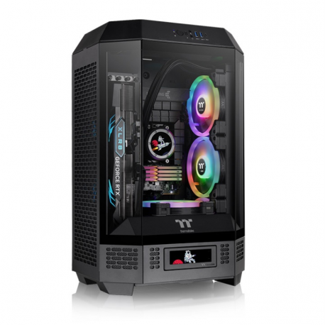 CAJA THERMALTAKE THE TOWER T300  ATX 2XUSB 3.0 SIN FUENTE NEGRO