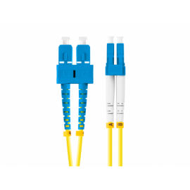 CABLE FIBRA OPTICA LANBERG 5M MONO SC/UPC-LC/UPC DUPLEX LSZH G657A1 3.0MM YELLOW