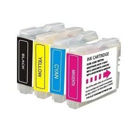 BROTHER PACK DE 4 CARTUCHOS DE TINTA NEGRO, CIAN, MAGENTA Y AMARILLO DCP-J552DW MFC-J470DW