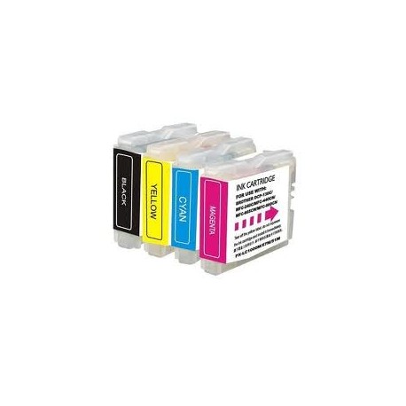 BROTHER PACK DE 4 CARTUCHOS DE TINTA NEGRO, CIAN, MAGENTA Y AMARILLO DCP-J552DW MFC-J470DW