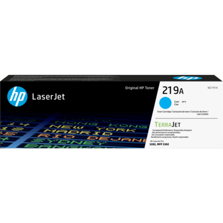 HP 219A CYAN ORIGINAL LASERJET TONER CARTRIDGE