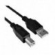 NANOCABLE CABLE USB 2.0 TIPO A - B 3 M NEGRO