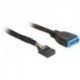 DELOCK CABLE USB 2.0 HEMBRA/ USB 3.0 MACHO