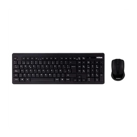 NILOX TECLADO+RATON NXKMWE0001 INALAMBRICO NEGRO