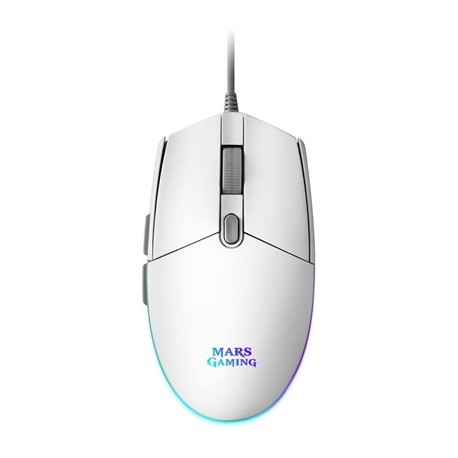 MARS GAMING RATON MMG 3200DPI RGB FLOW BLANCO