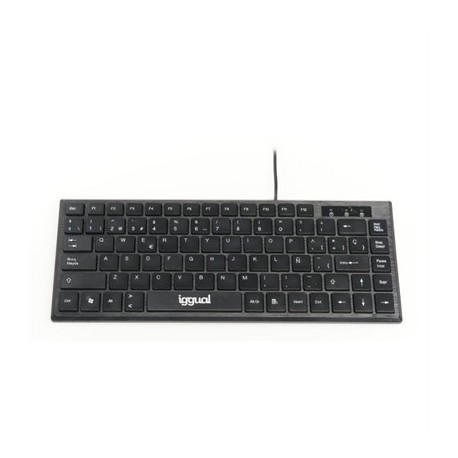 IGGUAL TECLADO USB COMPACTO TKL SLIM TKL-USB NEGRO