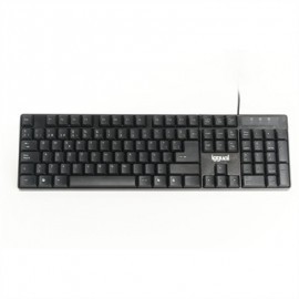 IGGUAL TECLADO ESTANDAR CK-FRAMELESS-105T NEGRO