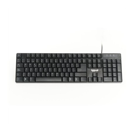 IGGUAL TECLADO ESTANDAR CK-FRAMELESS-105T NEGRO
