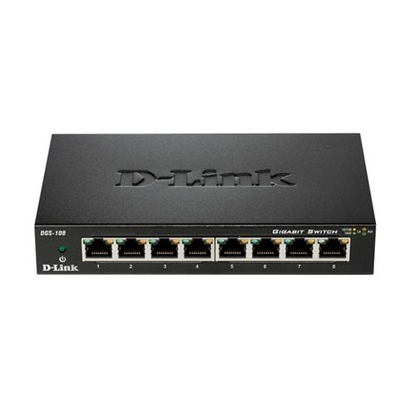 D-LINK DGS-108 SWITCH 8XGB METAL