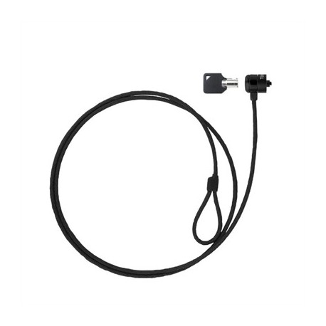 TOOQ CABLE DE SEGURIDAD CON LLAVE PORTATILES GRIS