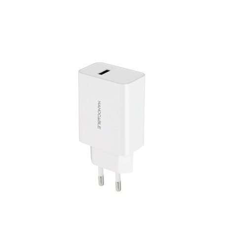 NANOCABLE CARGADOR 1 X USB 5V-2.1A BLANCO