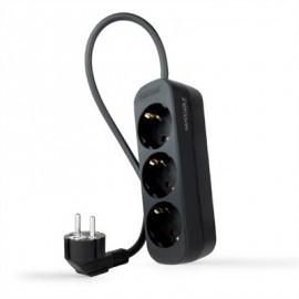 NANOCABLE REGLETA DE ENCHUFES 4 TOMAS 1.4 M NEGRO