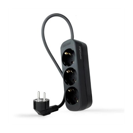 NANOCABLE REGLETA DE ENCHUFES 4 TOMAS 1.4 M NEGRO