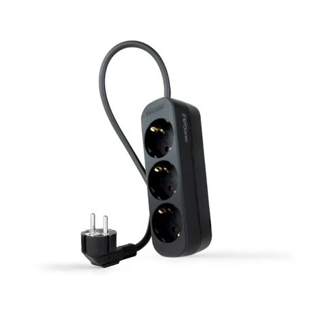 NANOCABLE REGLETA DE ENCHUFES 3 TOMAS 1.4 M NEGRO