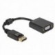 DELOCK ADAPTADOR DISPLAYPORT 1.2 MACHO A VGA15 PIN