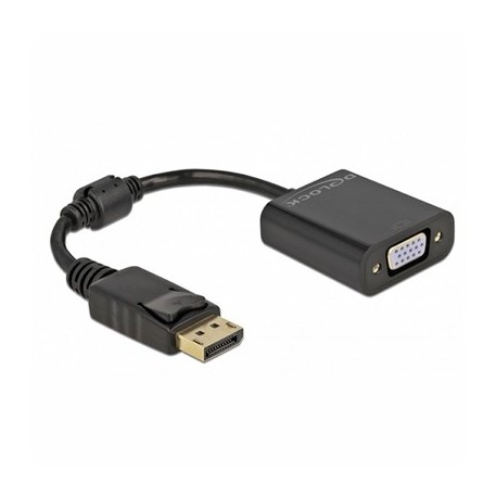 DELOCK ADAPTADOR DISPLAYPORT 1.2 MACHO A VGA15 PIN
