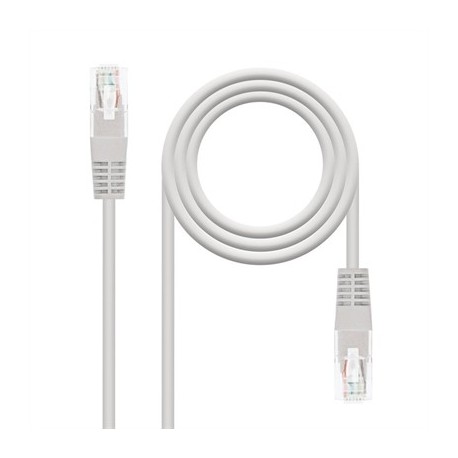 NANOCABLE LATIGUILLO CATEGORIA 6 UTP 1,5 M GRIS