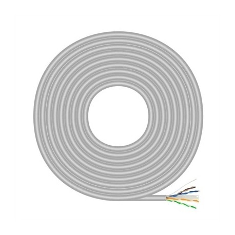 BOBINA CABLE RED AISENS RJ45 CAT.6 UTP RIGIDO CCA 100M GRIS