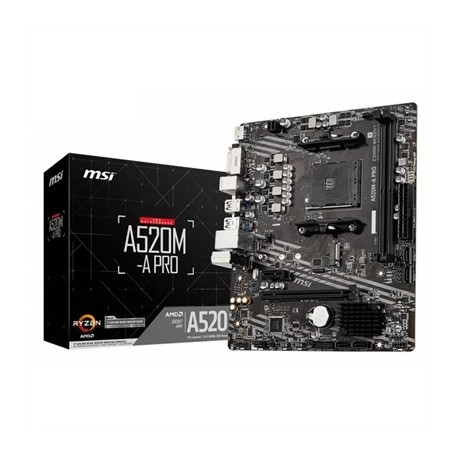 PLACA BASE MSI A520M-A PRO AM4 MATX 2XDDR4