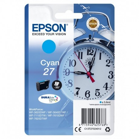 EPSON WORKFORCE WF-3000 Y WF-7000 CARTUCHO CIAN N.27