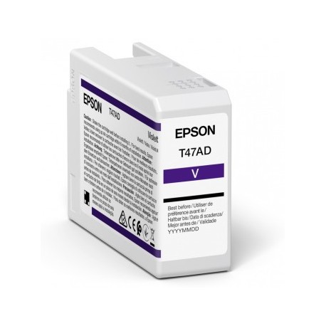 EPSON  SINGLEPACK VIOLET T47AD ULTRACHROME PRO 10 INK 50ML SC-P900