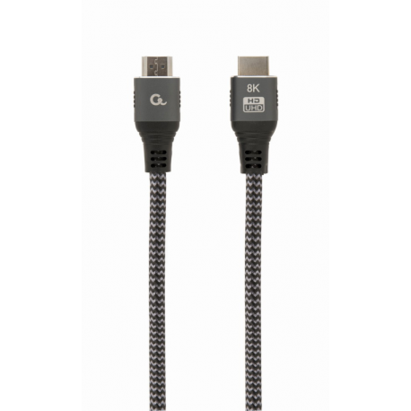 CABLE TRENZADO HDMI 2.1 8K 60HZ GEMBIRD SELECT PLUS SERIES CON ETHERNET 1M NEGRO