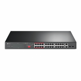 SWITCH TP LINK TL-SL1226P / 24XFAST POE+, 2X1G POE+, 2XSFP, 250W