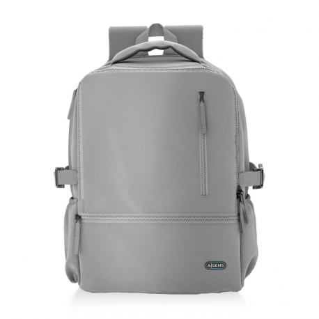 MOCHILA AISENS DEPORTIVA REPELENTE AL AGUA 15,6" GRIS