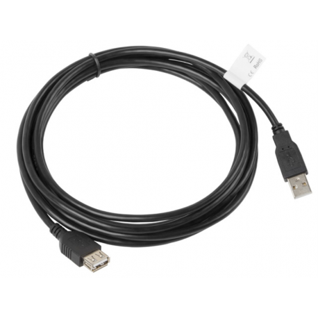 CABLE ALARGADOR LANBERG USB 2.0 MACHO HEMBRA 3M NEGRO