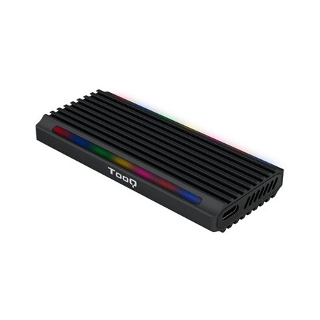 TOOQ CAJA EXTERNA SSD M.2 NGFF/NVME USB-C NEGRO
