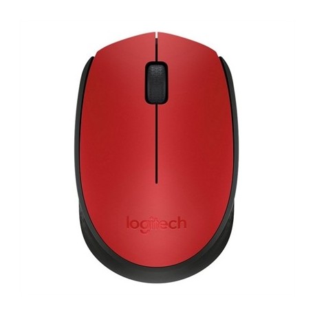 LOGITECH M171 RATON INALAMBRICO 1000 DPI NEG/ROJO