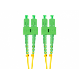 CABLE DE FIBRAOPTICA LANBERG 2M MONO SC/APC-SC/APC DUPLEX G657A1 LSZH AMARILL