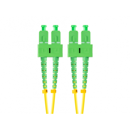 CABLE DE FIBRAOPTICA LANBERG 2M MONO SC/APC-SC/APC DUPLEX G657A1 LSZH AMARILL