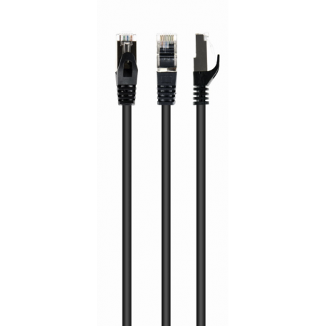 CABLE RED S-FTP GEMBIRD  CAT 6A LSZH NEGRO 1 M