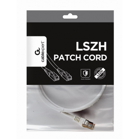 CABLE RED S-FTP GEMBIRD CAT 6A LSZH BLANCO 1 M