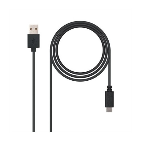 NANOCABLE CABLE USB 2.0 3A TIPO USB-C/M-A/M 0.5 M