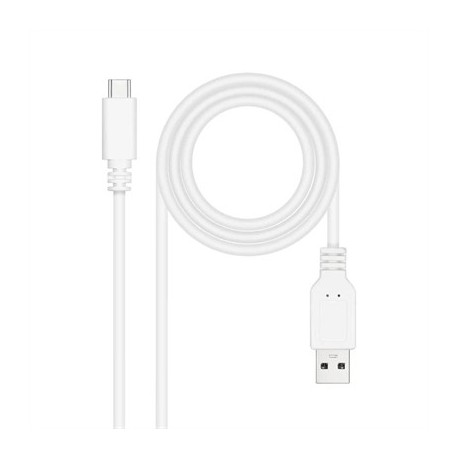NANOCABLE CABLE USB 2.0 3A USB-C-M/M 1.5M BLANCO