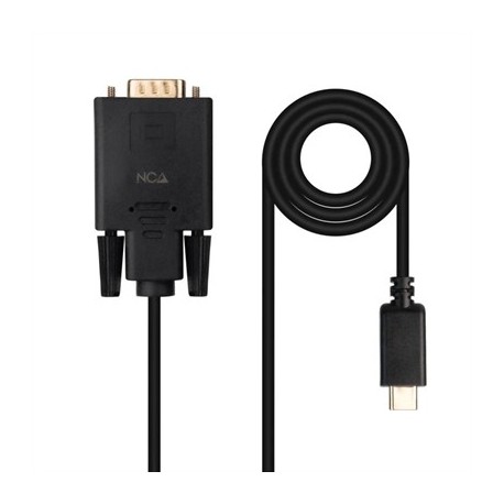 NANOCABLE CABLE CONVERSOR USB-C/M A VGA/M 1,8 M