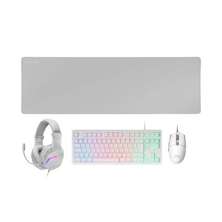 MARS GAMING COMBO GAMING MCP-RGB3W 4EN1 BLANCO