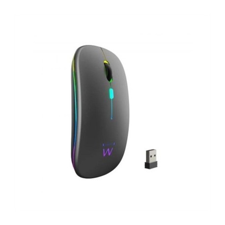 EWENT RATON INALAMBRICO RECARG. DUAL  BT/WIFI, RGB