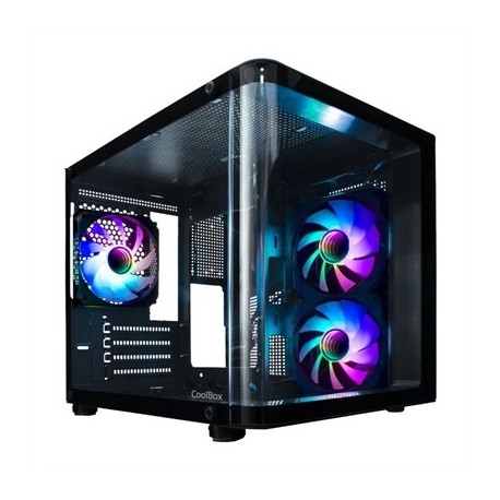 COOLBOX CHASIS MATX GM100 CRISTAL 3XVENT.ARGB