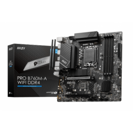 MSI PLACA BASE PRO B760M-A WIFI DDR4 ATX LGA1700