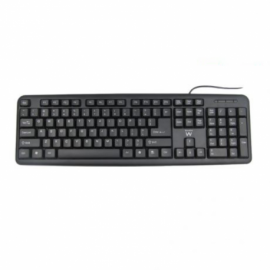 TECLADO EWENT PORTUGUES USB NEGRO